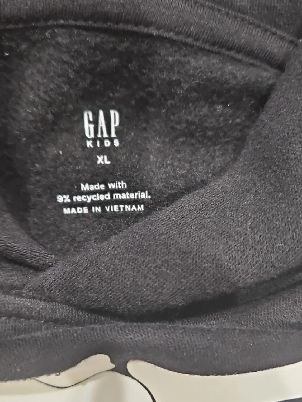 GAP Kids Black Hoodie with White Skeleton Graphic